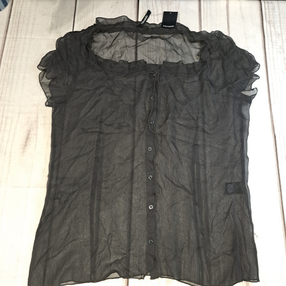 Tahari Silk Top Size Large - Picture 6 of 14